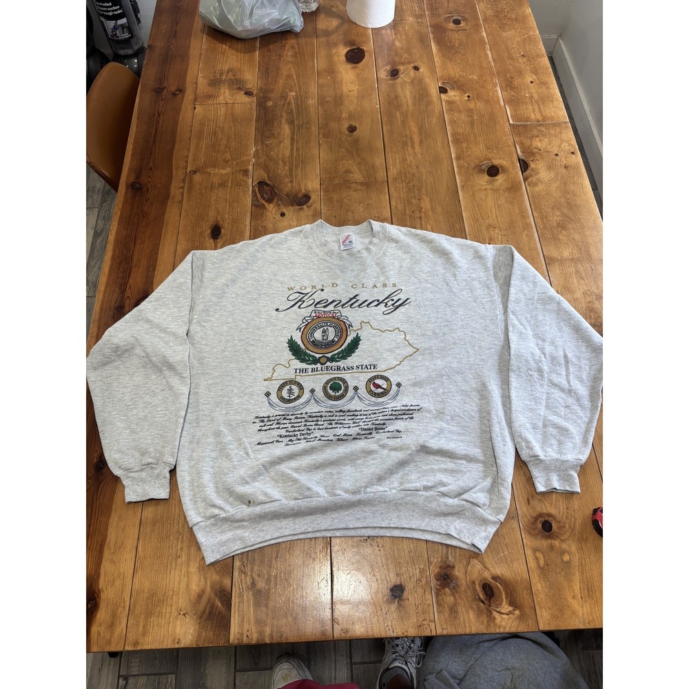 Vintage 90s Jerzees World Class Kentucky Bluegrass State Sweatshirt Men's XL USA